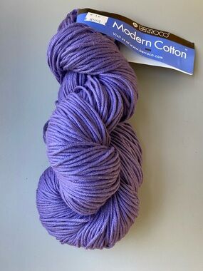 Berroco Modern Cotton Yarn. NWT. Purple. 100g